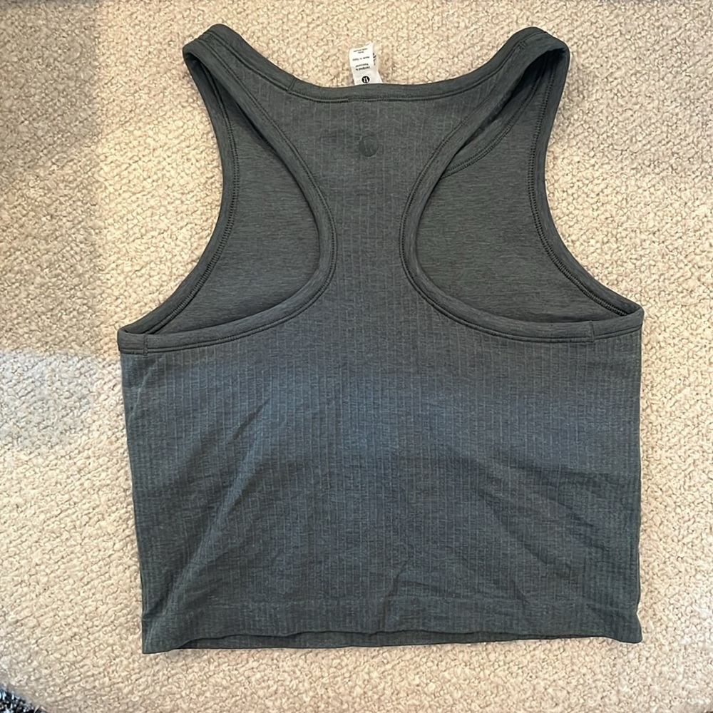 Lululemon Ebb to Street Cropped Racerback Tank Top, Light Support, B/C Cup - 6 - Picture 5 of 5